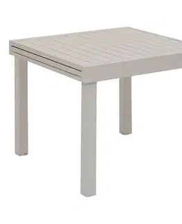 Stolčeky DEOKORK Hliníkový stôl VALENCIA 90/180x90 cm (ivory)
