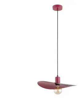 Svietidlá  Luster na lanku SAVANA 1xE27/15W/230V čierna/červená 61626