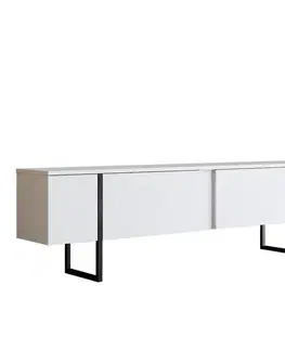 Konferenčné stolíky Televízny stolík Luxe White and Black