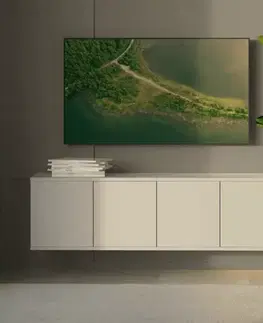 TV stolíky ArtPK Závesný TV stolík BIANCO | 140 cm