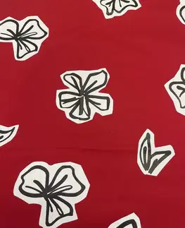 Zástery Kuchynská zástera bavlnená flower červená TiaHome