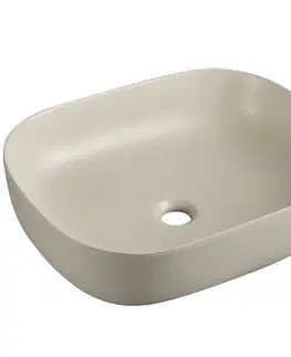 Umývadlá Umývadlo na dosku Larss ivory matt 49
