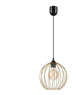 Svietidlá  Luster na lanku ZOYA 1xE27/60W/230V mosadz LM-1.162/ZŁOTY PIASKOWY