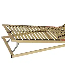Rošty KONDELA Double Expert T5 polohovateľný lamelový rošt 90x200 cm prírodná
