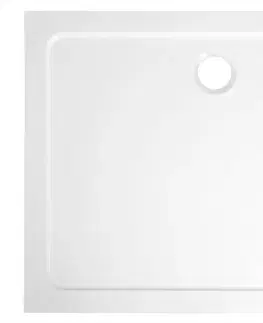 Vane AQUALINE - TECMI sprchová vanička z liateho mramoru, obdĺžnik 100x90x3cm PQ10090