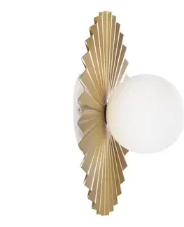 Svietidlá  Nástenné svietidlo SUNPLISS 1xG9/10W/230V pr. 35 cm zlatá/krémová K-358080/1 SAND+GO