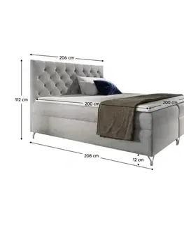 Boxspring Boxspringová posteľ GUINEVRA 1 Tempo Kondela