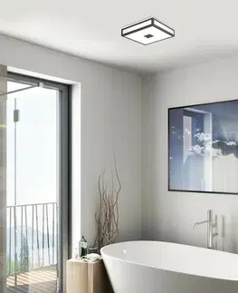 Svietidlá Rabalux 75031 kúpeľňové stropné LED svietidlo Zoya, čierna