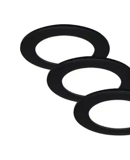 Svietidlá Brilo - SADA 3x LED kúpeľňových zapustených svietidiel FLAT LED/6W/230V IP44 7115-435
