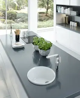 Kuchynské drezy DEANTE DEANTE - Lusitano biela - Keramický drez, 1 - bowl ZCL_680N