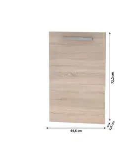 Kuchynské dolné skrinky KONDELA Nova Plus NOPL-086-00 dvierka na umývačku 44,6x72,2 cm dub sonoma