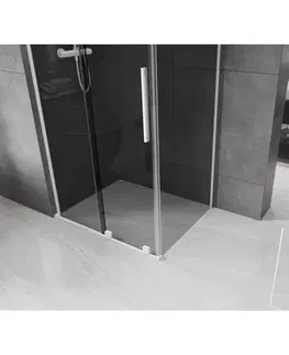 Sprchovacie kúty MEXEN/S - Velar L sprchovací kút, posuvné dvere 120 x 70, grafit, biela 871-120-070-43-20