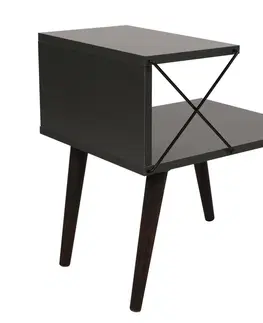 Konferenčné stolíky Nočný stolík Cross Anthracite