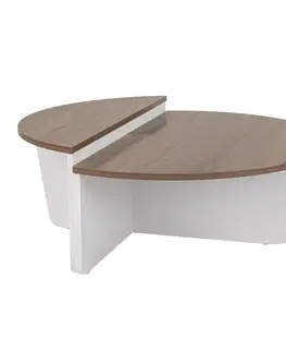Konferenčné stolíky Konferenčný stolík Orion Walnut White