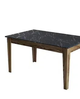 Jedálenské stoly Jedálenský stôl Milan 518 - Walnut, Black