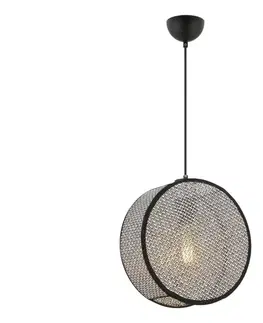 Svietidlá  Luster na lanku BIG DRUM 1xE27/60W/230V sivá/čierna 390FLH2522