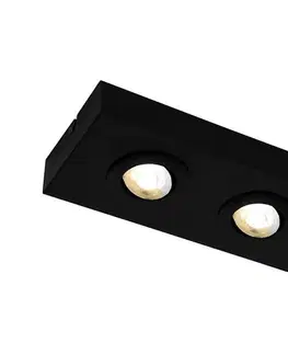 Svietidlá Briloner 3996025 - LED Bodové svietidlo CTS 2xLED/4W/230V 2700/4000K čierna 3996025
