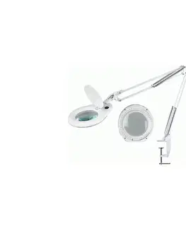 Lampy  LED Stolná lampa s lupou a klipom LED/15W/230V P362