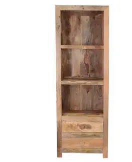 Knižnice Knižnica Hina 60x180x35 z mangového dreva