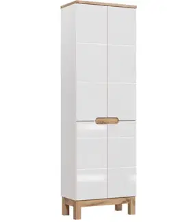 Skrinky do kúpeľne ArtCom Vysoká skrinka do kúpeľne BALI White 805