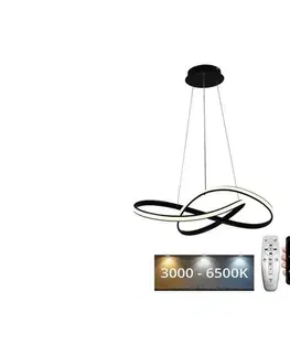 Svietidlá BRILAGI - LED Stmievateľný luster na lanku COSMOWAVE LED/70W/230V čierna + DO BG-J4303/B