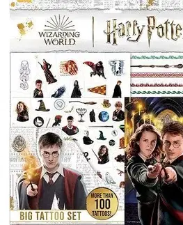 Pre deti a mládež - ostatné Veľký set s tetovaním Harry Potter