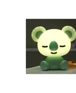 Svietidlá ONLI - LED stmievateľná detská nočná lampička PUPPIES LED/3W/230V 20 cm koala/zelená 072/LV