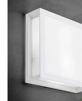 Záhradné lampy Orion - Vonkajšie svietidlo HENRY 2xE27/15W/230V 26x26 cm IP44 biela AL 11-1195 weiß