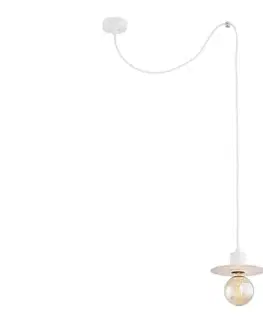 Svietidlá Argon 3834 - Luster na lanku CORSO 1xE27/15W/230V biela 3834