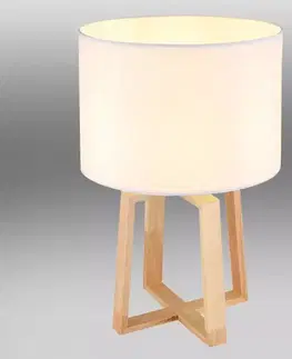 Moderné lampy do obývačky Stolná lampa  21621 biely LB