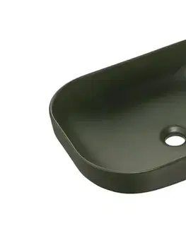 Umývadlá ArtCom Keramické umývadlo NELI MFG | zelený mat 50 cm