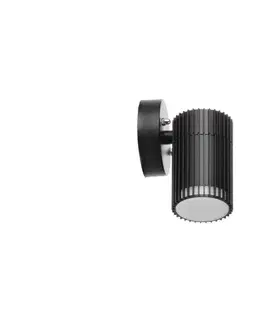 Svietidlá  46200 - Vonkajšie nástenné bodové svietidlo RADILO 1xGU10/11W/230V IP44 čierna 46200