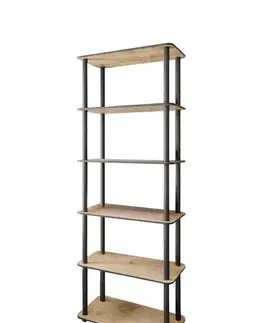 Knižnice Knižnica Bookcase 6 Rect - Oak