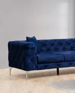 Pohovky a gauče Trojmiestna pohovka Como - Navy Blue