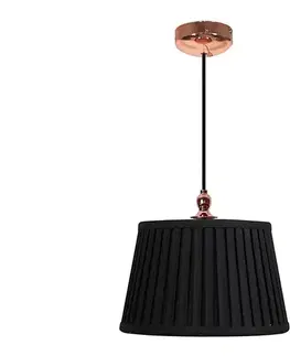 Svietidlá  Luster na lanku AMORE 1xE27/60W/230V čierna 31-39378