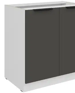 Kuchynské skrinky stojace Kuchynská skrinka Aria-Gr/Wh Anti Fingerprint 80d 2f Bb