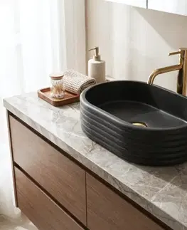 Umývadlá REA - Umývadlo na dosku Nicoletta Black REA-U7345