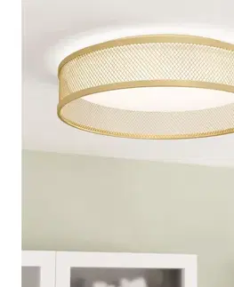Svietidlá Eglo 900796 - LED Stropné svietidlo LUPPINERIA LED/20W/230V zlatá 900796