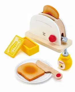 Kuchynky, jedlo a doplnky Hape Drevený hriankovač biely HAPE
