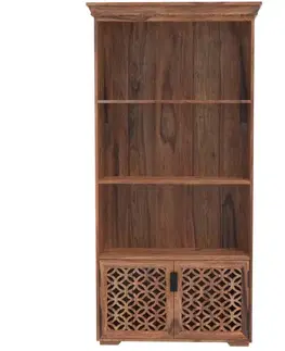 Knižnice Knižnica Mira 90x180x35 indický masív palisander