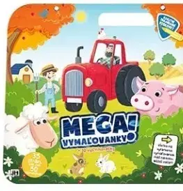 Nalepovačky, vystrihovačky, skladačky Mega vymaľovanky! Farma