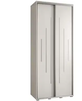 Šatníkové skrine Skriňa 45 Canaris 12 100 biela/silver