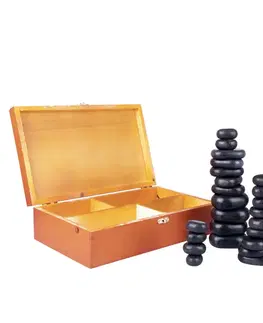 Masážne prístroje Lávové kamene inSPORTline Basalt Stone - 36 ks