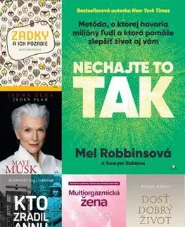 Rozvoj osobnosti Nechajte to tak + ďalších 5 kníh (komplet) - Mel Robbins
