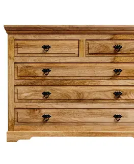 Komody Komoda Guru 120x90x45 indický masív mango