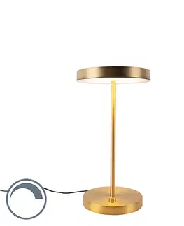 Stolné lampy Moderná stolná lampa bronzová vrátane LED - Disco