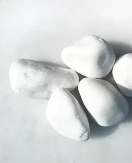 Záhradné jazierka Kameň alpský snehobiely 4-8 cm 10 kg