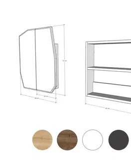 Kúpeľňové skrinky Kúpeľňová skrinka Quartz Cabinet - Black