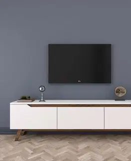 Konferenčné stolíky Televízny stolík Dita White and Walnut