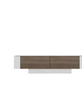 TV stolíky TV stolík Matera - Walnut, White